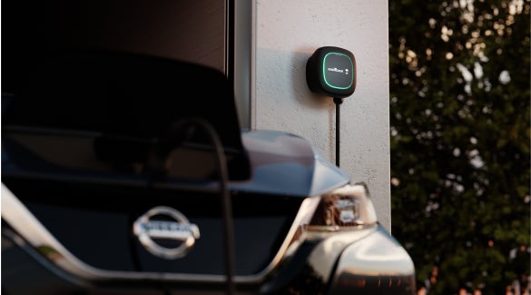 Nissan EV connected and charging with a Wallbox charger | Andy Mohr Nissan in Indianapolis IN