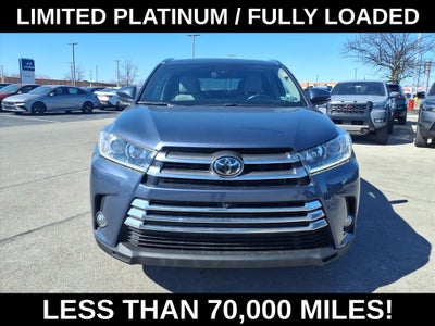 2018 Toyota Highlander Limited Platinum