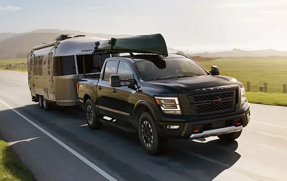 2022 Nissan TITAN towing airstream | Andy Mohr Nissan in Indianapolis IN
