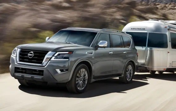 2023 Nissan Armada towing an airstream | Andy Mohr Nissan in Indianapolis IN