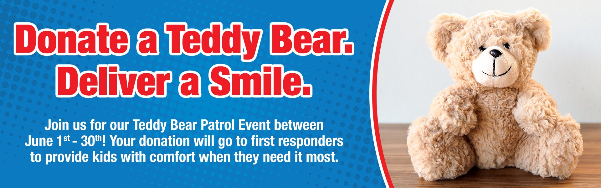 Teddy bear donation